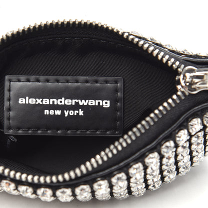Alexander Wang Mesh Crystal Rhinestone Nano Heiress Shoulder Bag Black Silver 6 of 6