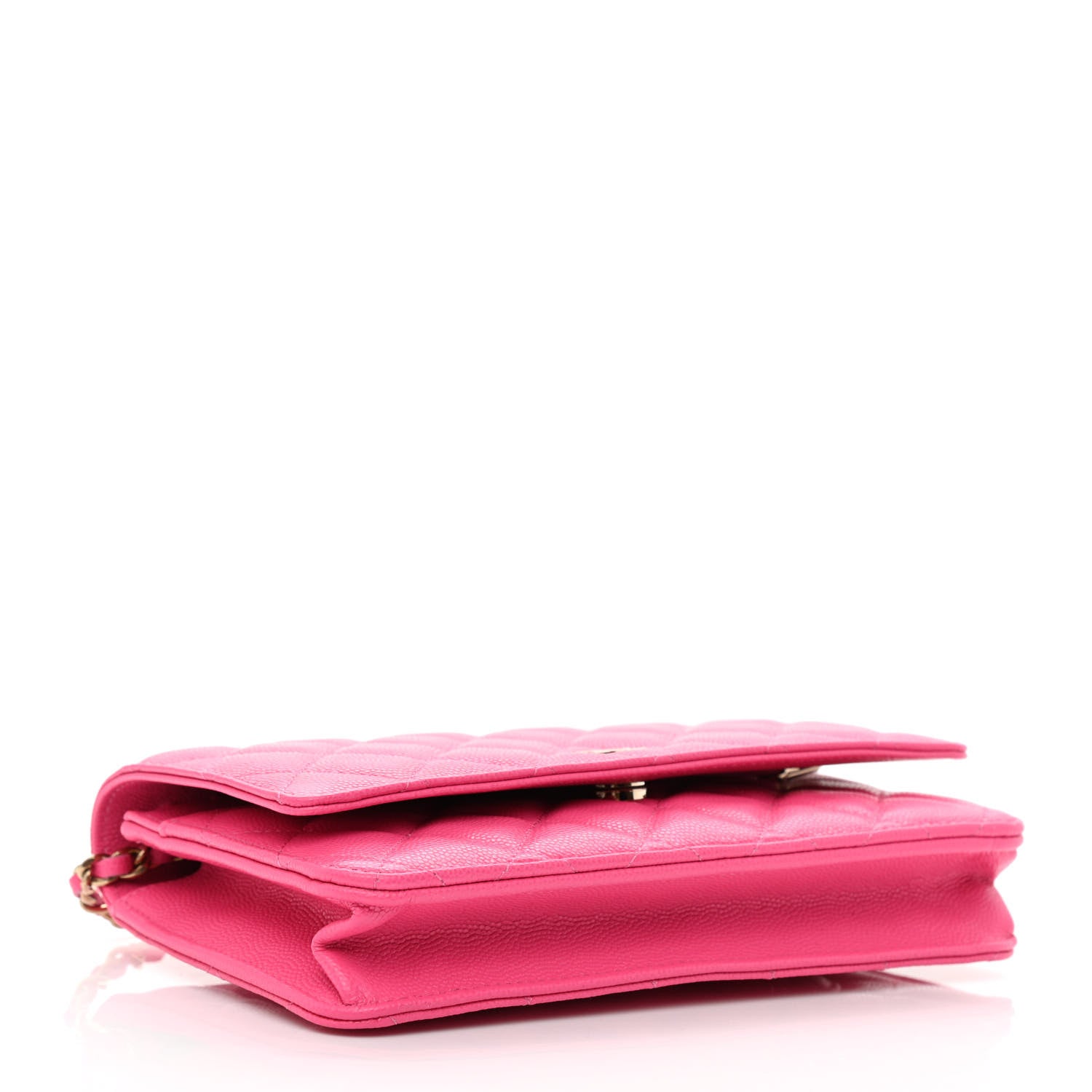 Chanel Caviar Quilted Wallet On Chain WOC Rose 4 of 12