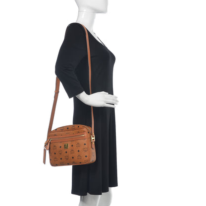 MCM Visetos Medium Heritage Line Camera Crossbody Bag Cognac 2 of 13