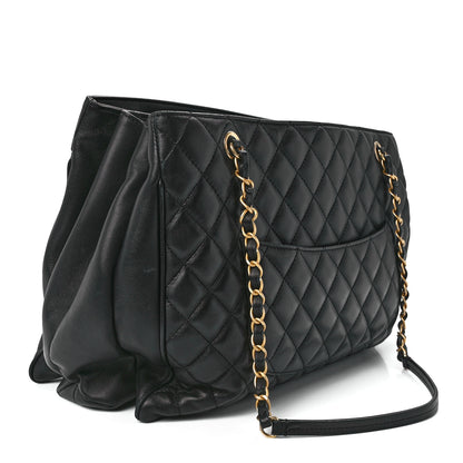 Chanel Lambskin Quilted Coco Vintage Tote Black 3 of 12