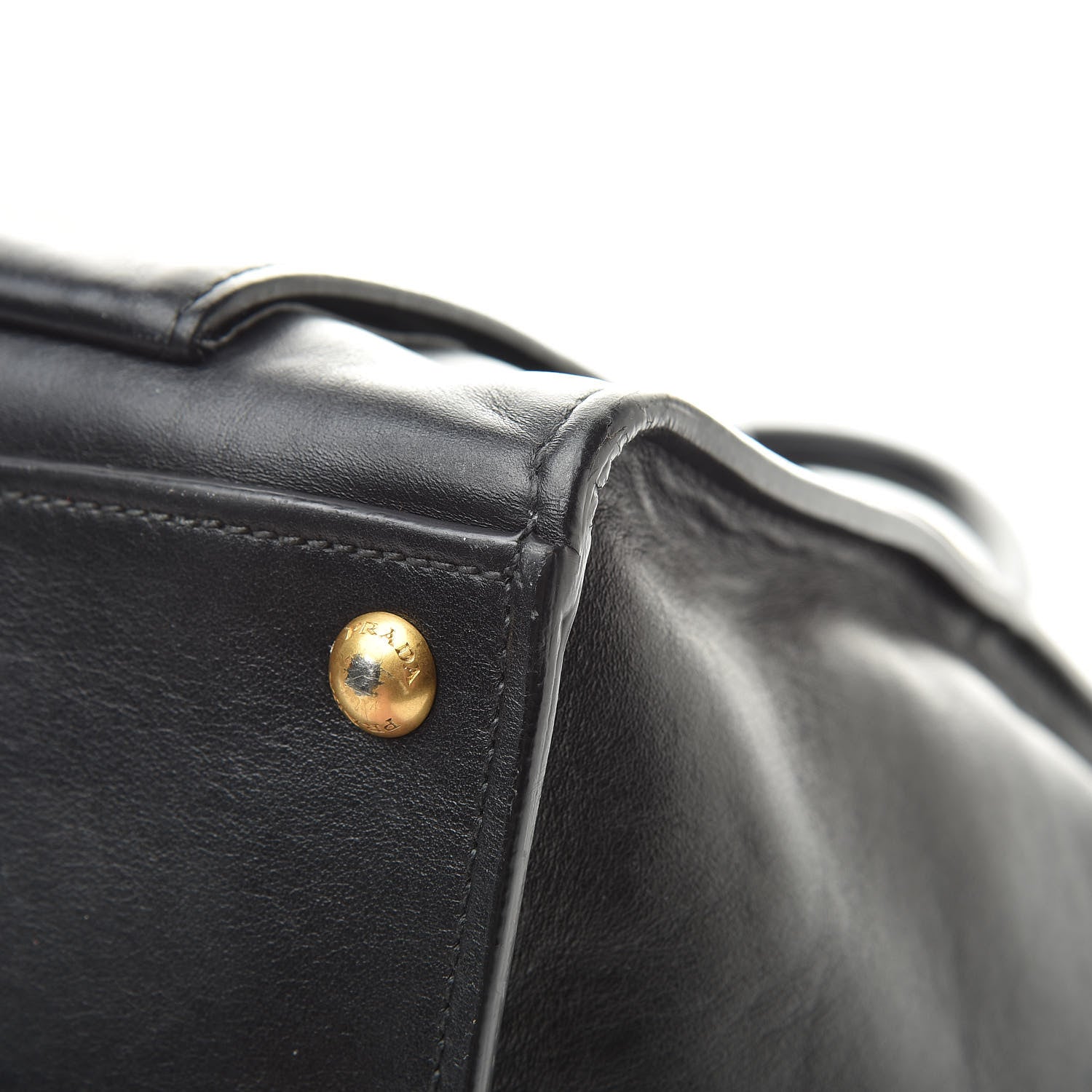 Prada City Calf Front Pocket Tote Black 11 of 18