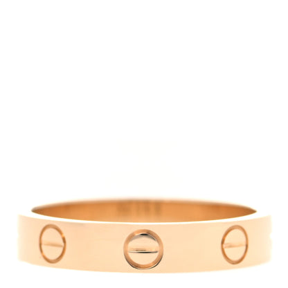 Cartier 18K Yellow Gold 3.5mm LOVE Wedding Band Ring 53 6.5 1 of 6