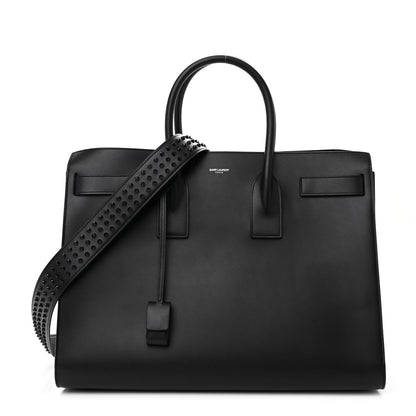 Saint Laurent Calfskin Stud Large Sac De Jour Carryall Black 1 of 10
