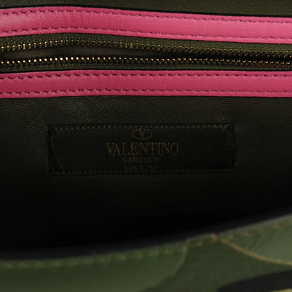 Valentino Garavani Nappa Canvas Camouflage Medium Glam Lock Rockstud Flap Multicolor 6 of 7