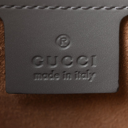 Gucci Calfskin Small Sylvie Shoulder Bag Deep Grey 6 of 10
