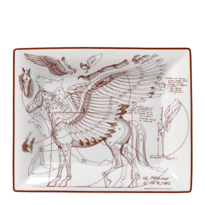 Hermes Porcelain Pegase Change Tray White 1 of 5