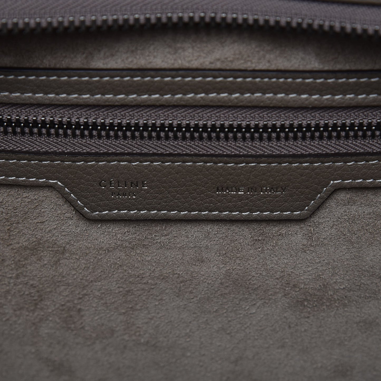 Drummed Calfskin Mini Luggage Souris