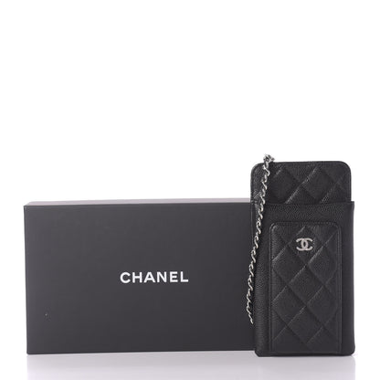 Chanel Caviar Quilted Zip Phone Case Black 12 of 12
