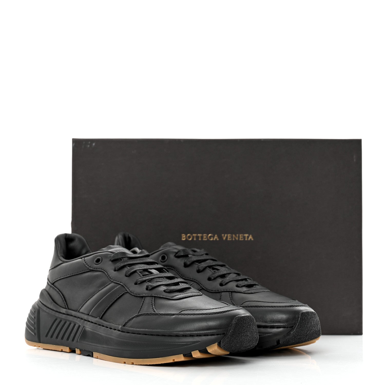 Bottega Veneta Calfskin Mens The Speedster Sneakers 42 Black 8 of 8
