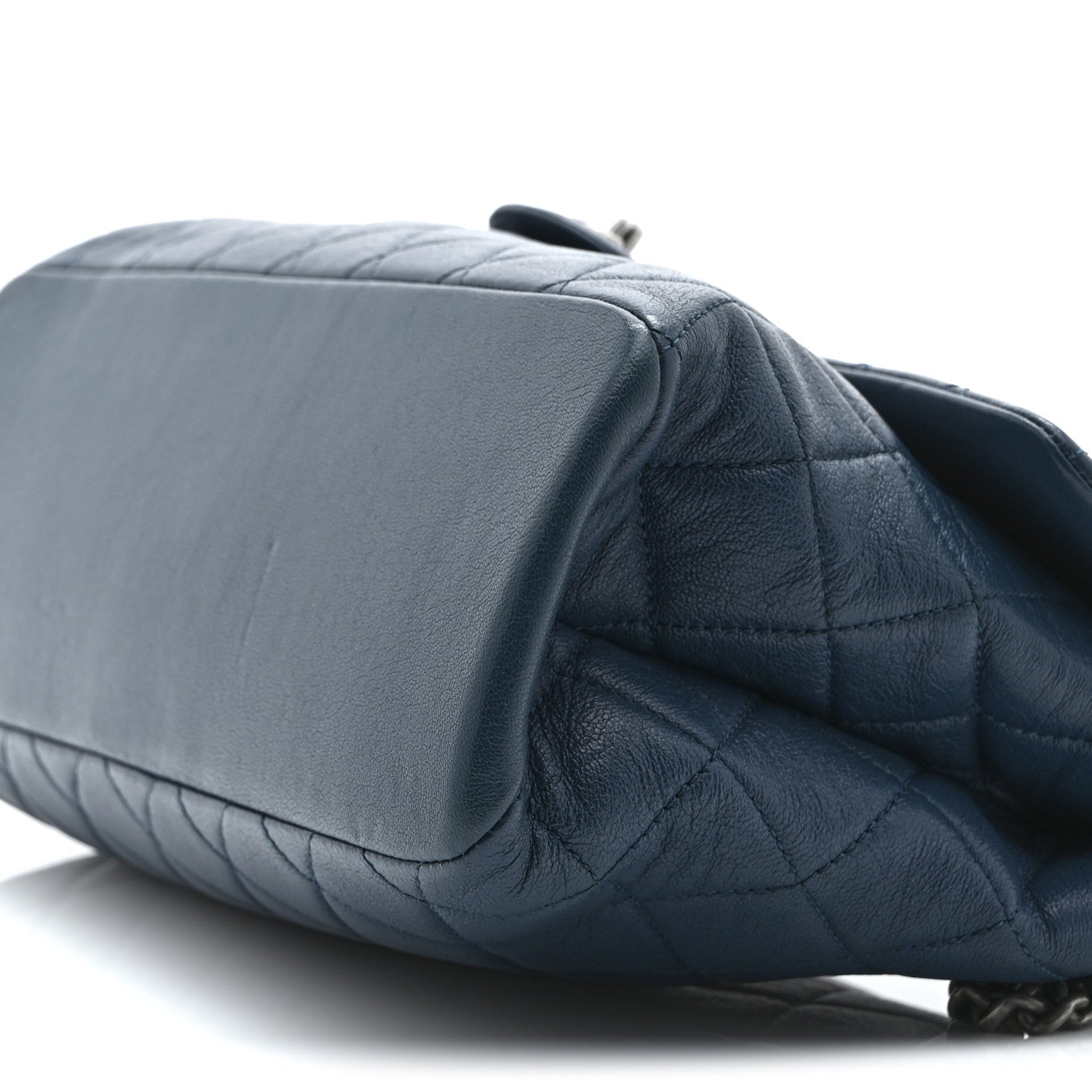 Chanel Goatskin Quilted Medium Flap Blue 10 of 10