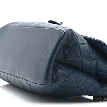 Chanel Goatskin Quilted Medium Flap Blue 10 of 10