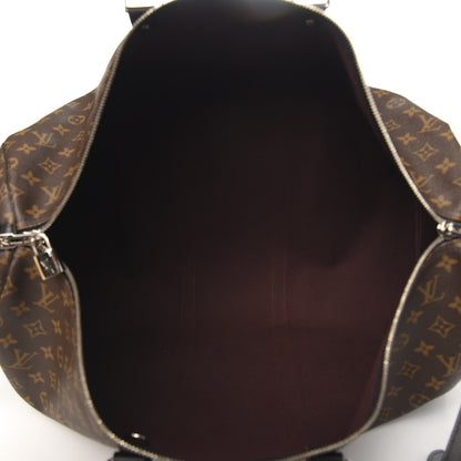 Louis Vuitton Monogram Macassar Keepall Bandouliere 55 4 of 10