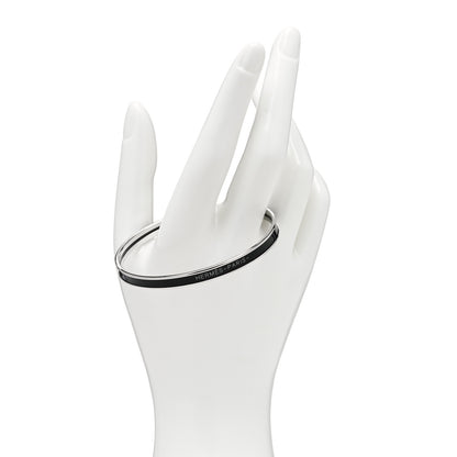 Hermes Enamel Printed Extra Narrow Printed Bracelet 65 Black 2 of 6