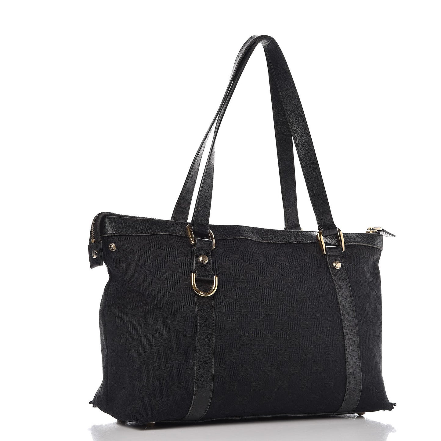 Monogram Medium Abbey Tote Black