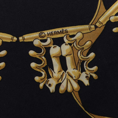 Hermes Silk Mousseline Les Cavaliers D'Or Scarf 90 4 of 4