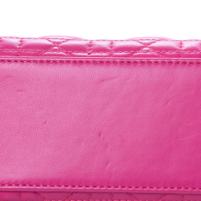 Christian Dior Lambskin Cannage Small Lucky Badges My Lady Dior Magenta 10 of 14