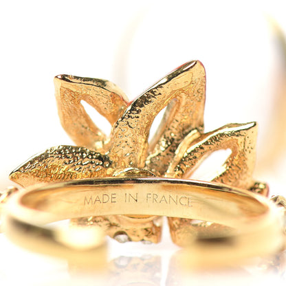 Louis Vuitton Crystal Strass Miss Windsor Fleur Ring Set Gold 5 of 7