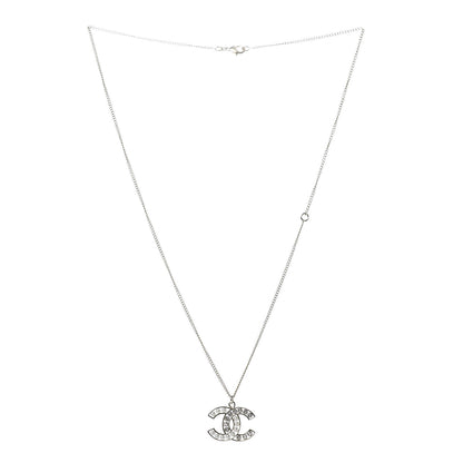 Chanel Pearl Crystal CC Pendant Necklace Gold 3 of 4