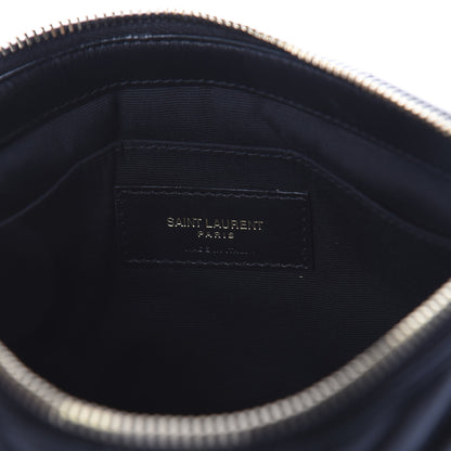 Saint Laurent Calfskin Matelasse Chevron Monogram A5 Wristlet Black 5 of 5