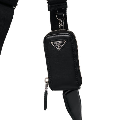 Prada Grace Lux Triangle Shoulder Bag Black 8 of 14
