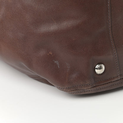 Prada Soft Calf Pleated Two Pocket Hobo Nocciolo 16 of 17