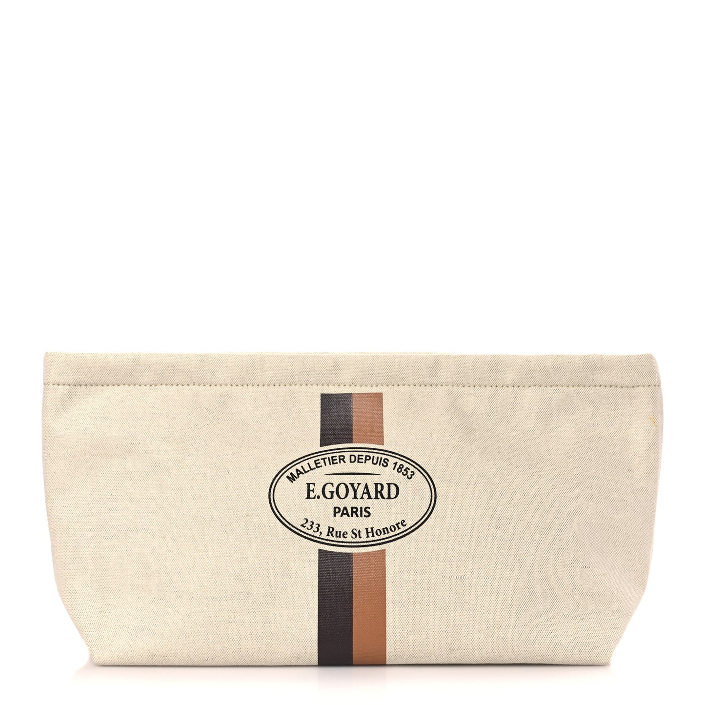 Canvas Necessaire Organizer Pouch Off White
