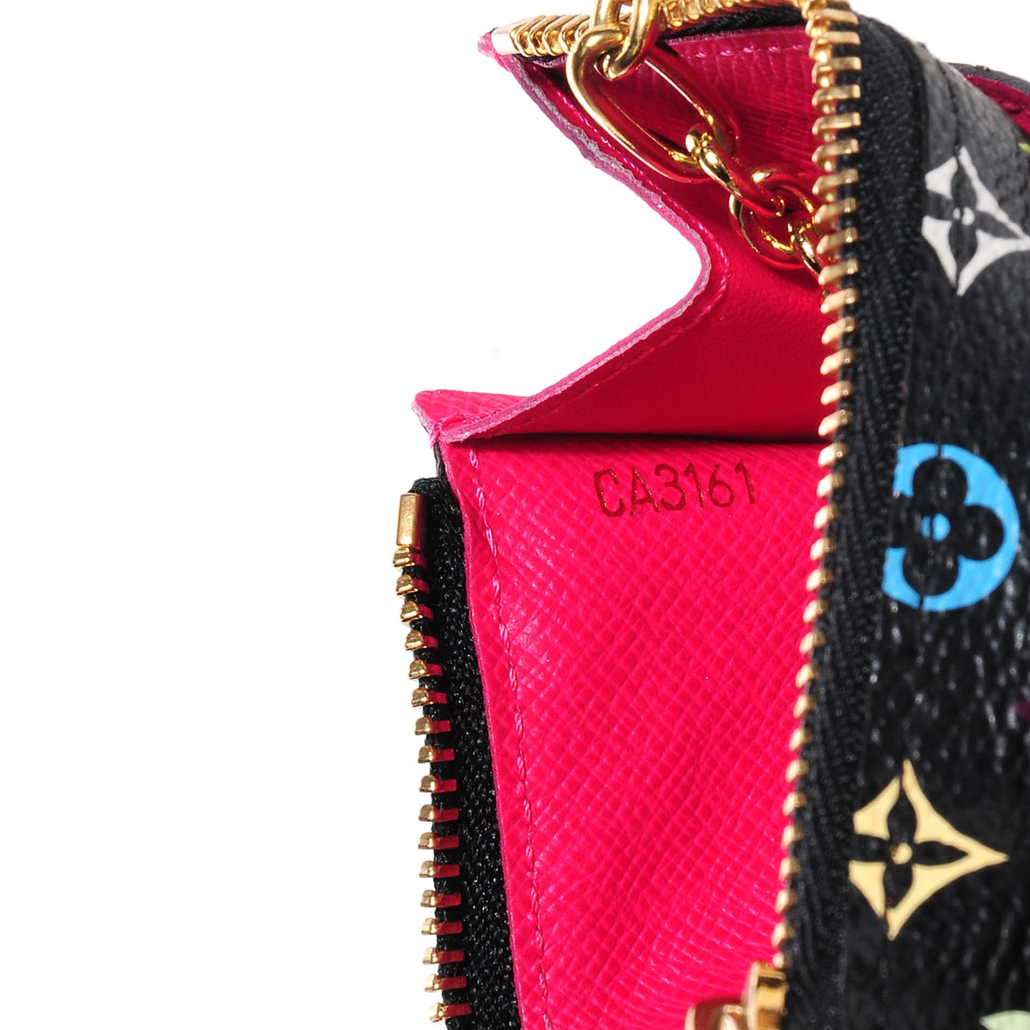 Monogram Multicolor Key Pouch Black Grenade
