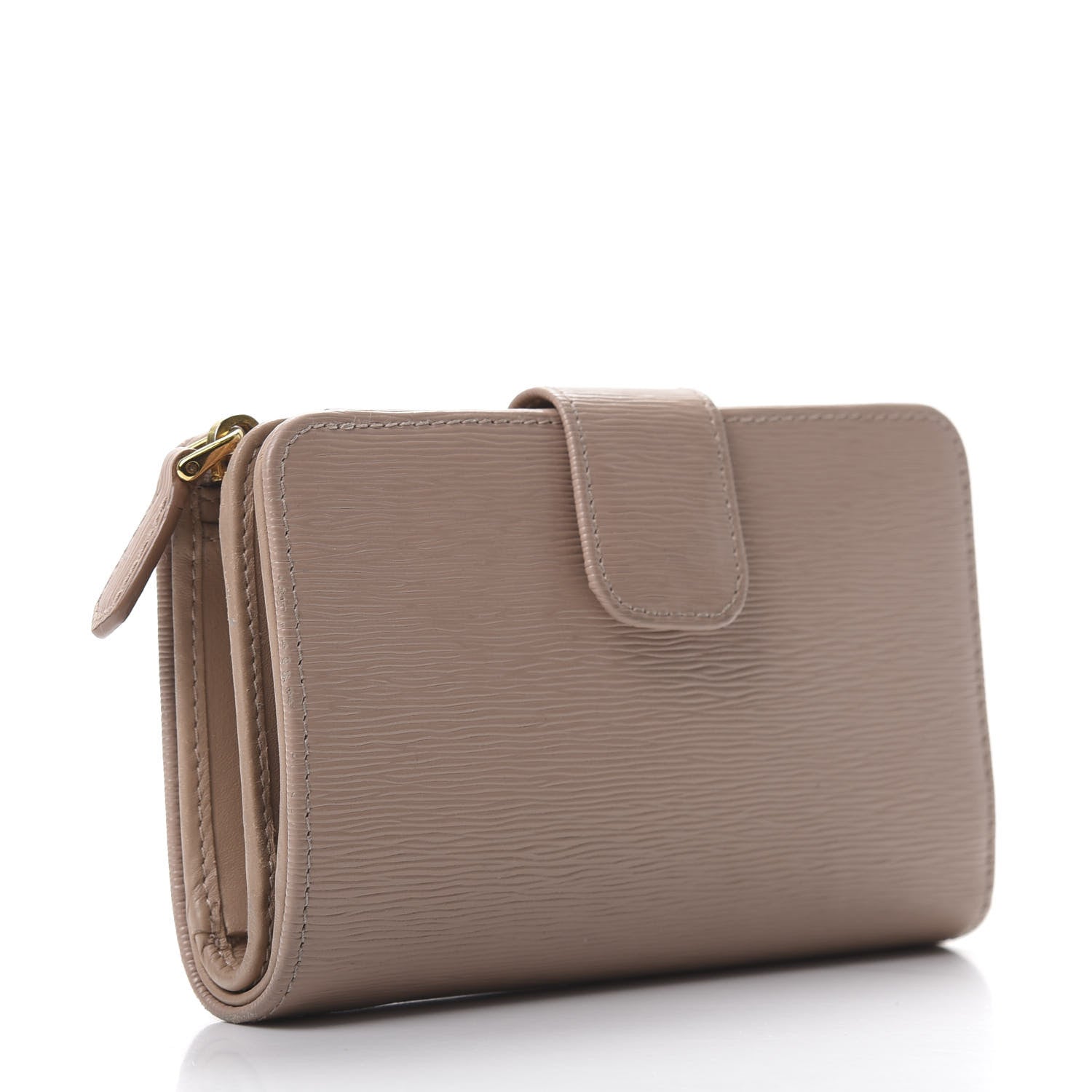 Prada Vitello Move Compact Wallet Cammeo 3 of 7