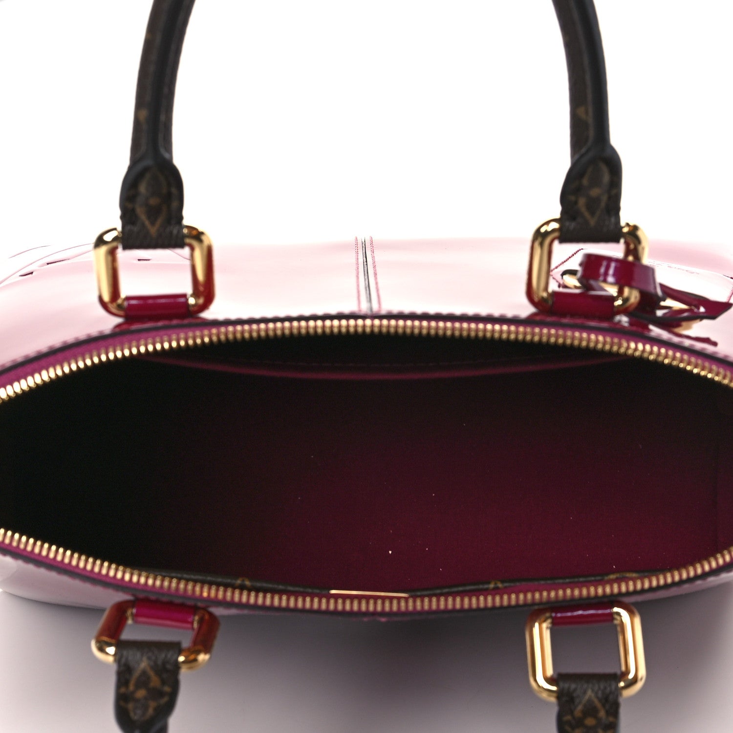 Louis Vuitton Patent Calfskin Miroir Tote Magenta 5 of 9