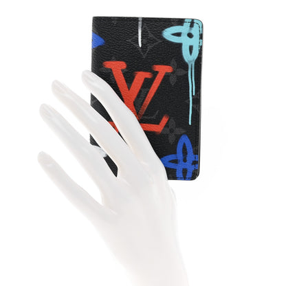 Louis Vuitton Monogram Eclipse LV Graffiti Pocket Organizer Multicolor 2 of 6