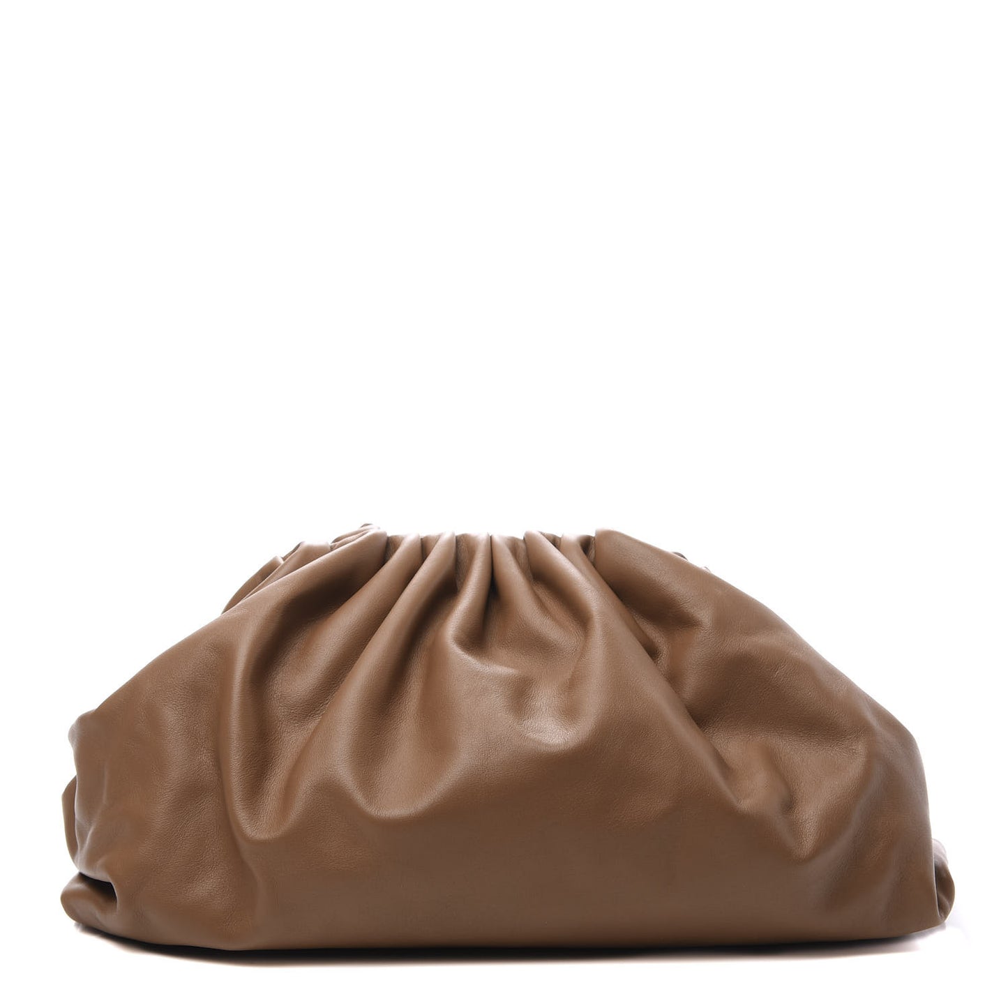 Smooth Butter Calf The Pouch Oversized Clutch Cammello