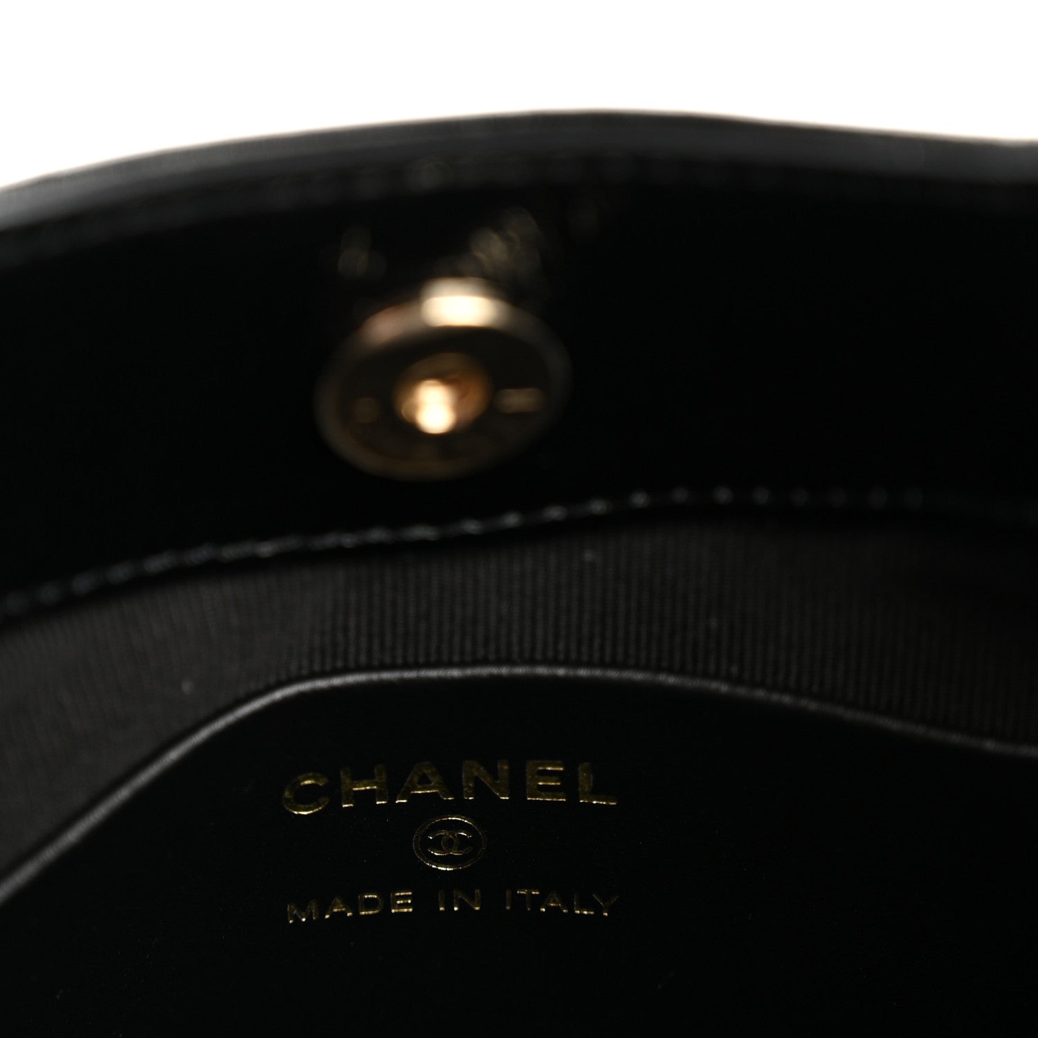 Chanel Shiny Crumpled Calfskin Quilted Nano 31 Shopping Bag White Black 6 of 11