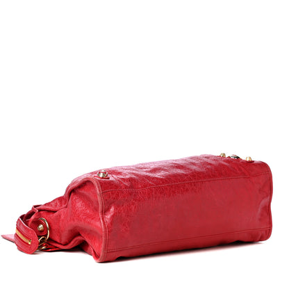 Balenciaga Agneau Giant 12 Gold Hardware City Rouge Cardinal 3 of 4
