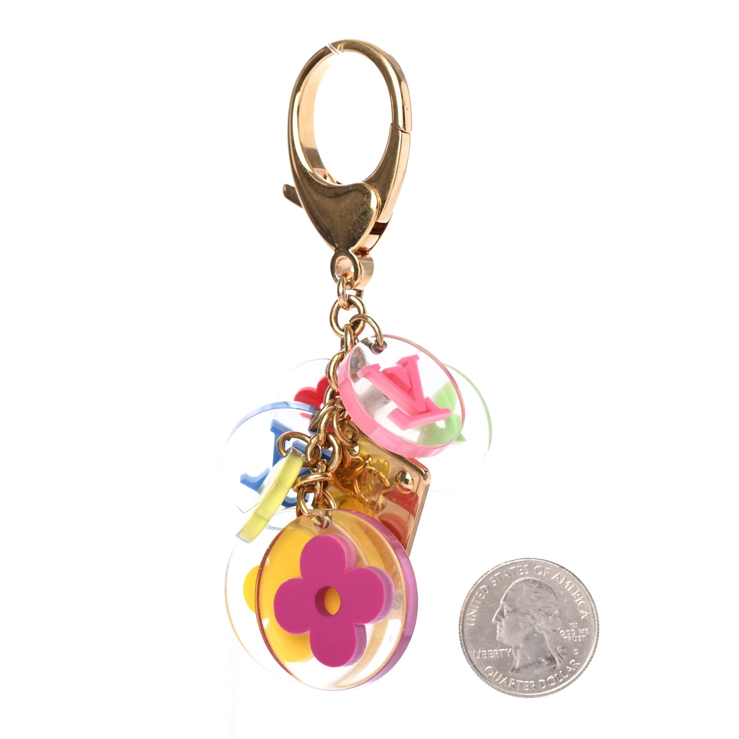 Resin Candy Fleurs Bag Charm Multicolor