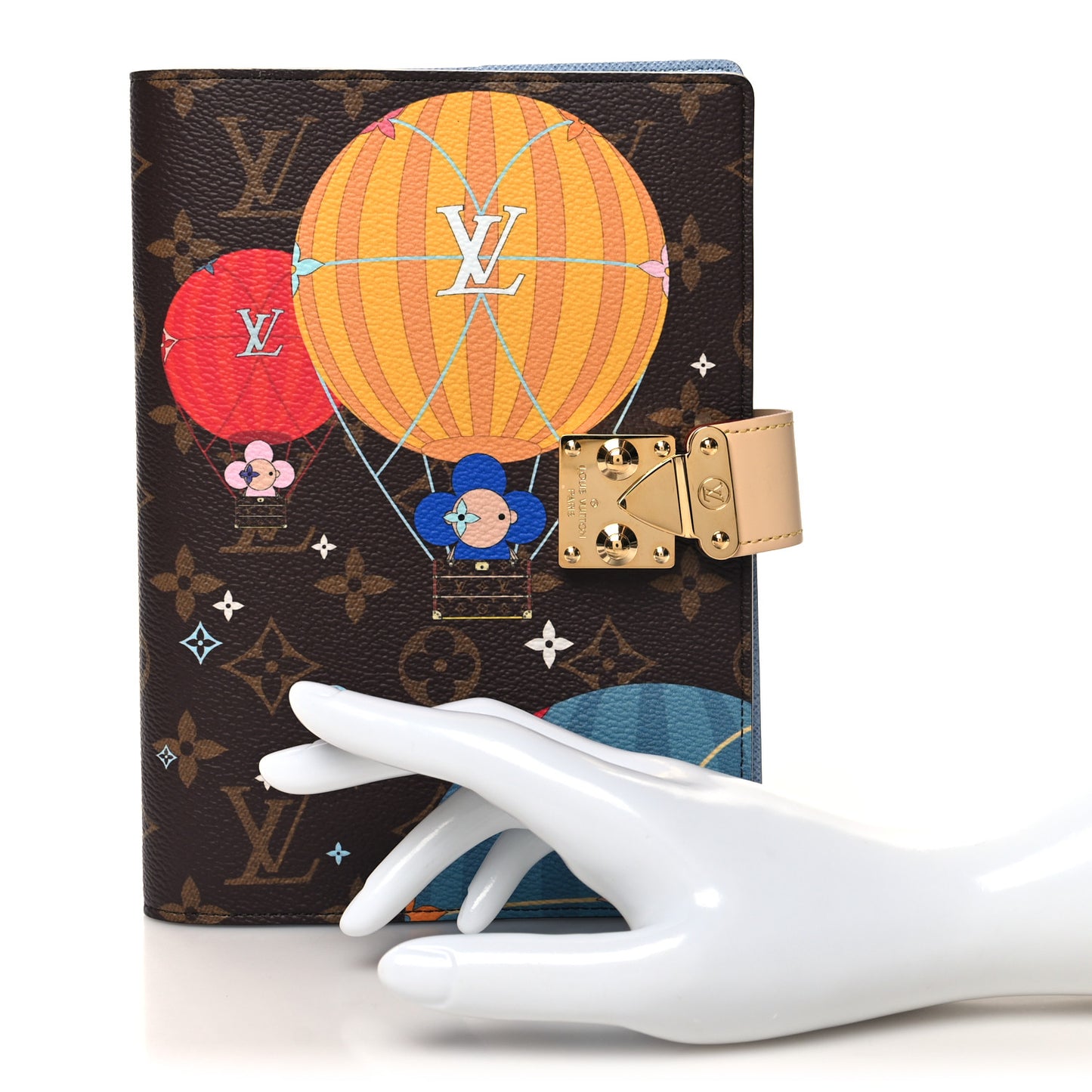 Monogram 2022 Christmas Animation Paris Vivienne Balloon Notebook Cover