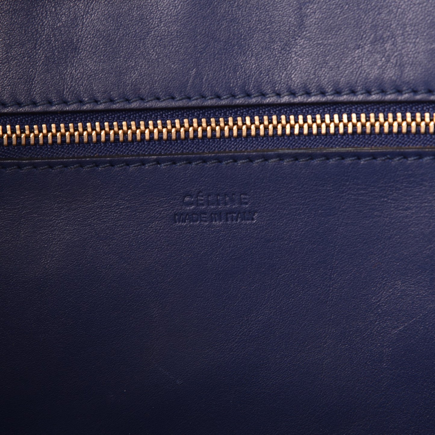 Smooth Calfskin Small Tie Knot Tote Dark Indigo