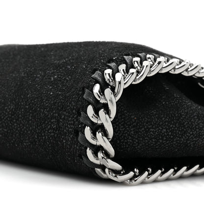 Stella McCartney Shaggy Deer Mini Falabella Fold Over Tote Black 7 of 8