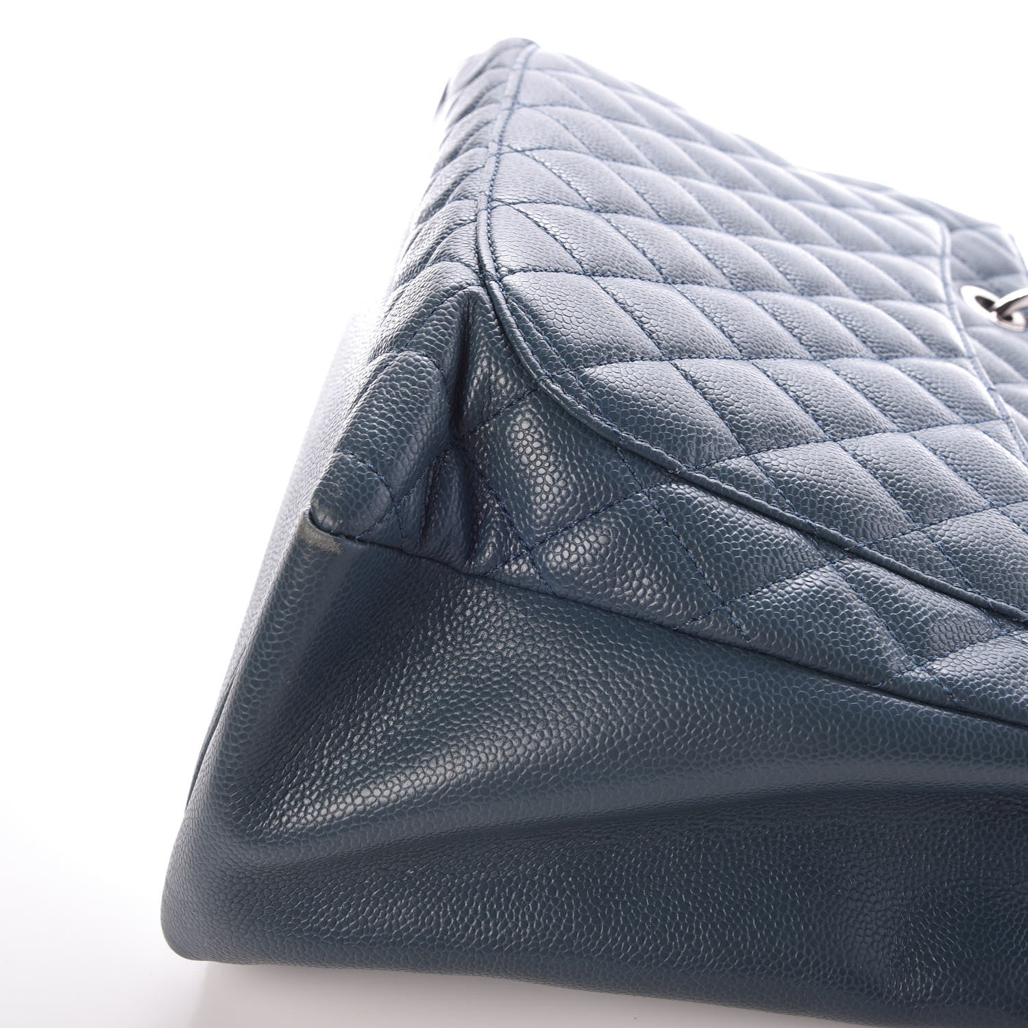 Chanel Caviar Quilted Grand Shopping Tote GST Dark Blue 11 of 11