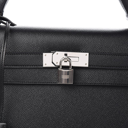 Hermes Epsom Kelly Sellier 40 Black 7 of 9