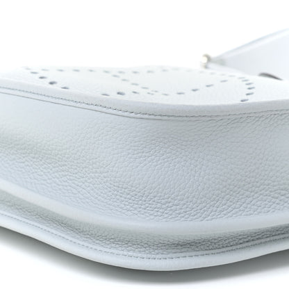 Hermes Taurillon Clemence Evelyne III PM Bleu Pale 8 of 11