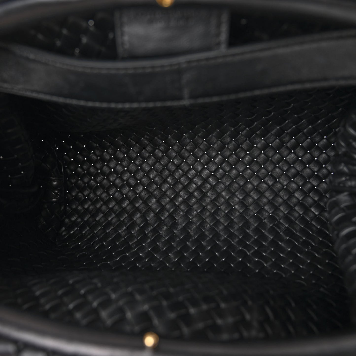 Nappa Intrecciato Medium Padded The Handle Tote Black