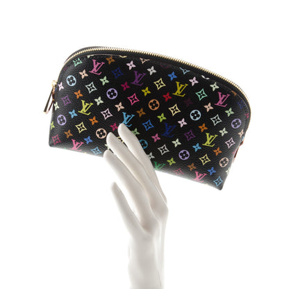 Louis Vuitton Monogram Multicolor Cosmetic Pouch Black Grenade 2 of 6