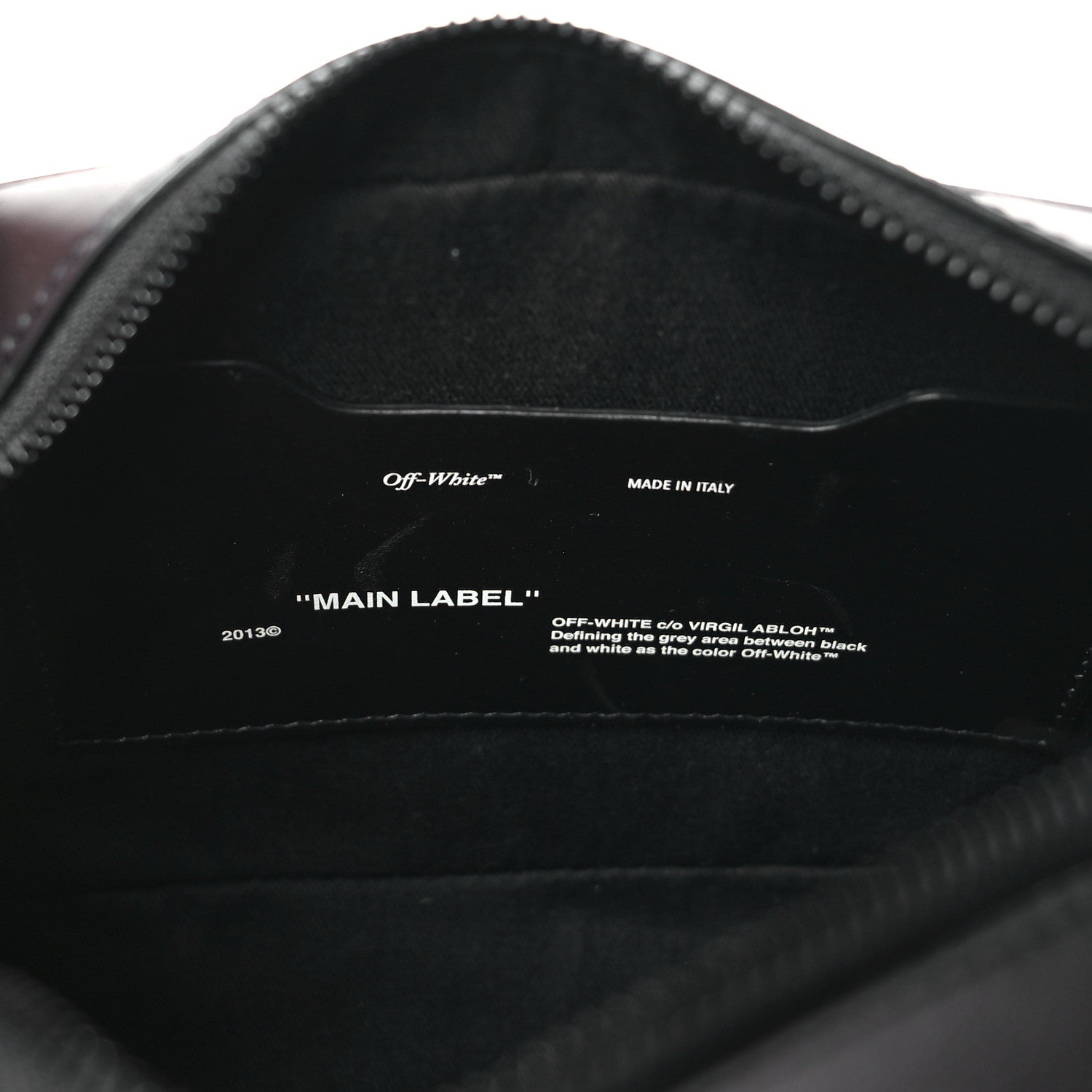 Off-White Calfskin Diag Binder Clip Camera Belt Bag Black 6 of 8