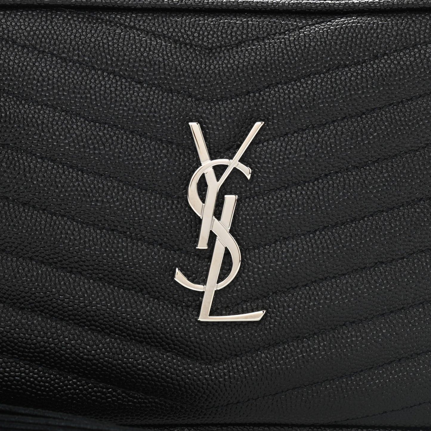 Grain De Poudre Matelasse Monogram Mini Lou Camera Bag Black