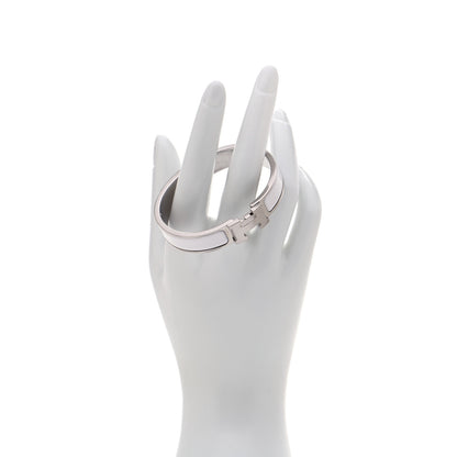 Hermes Enamel Narrow Clic Clac H Bracelet PM White 2 of 7