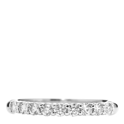 Tiffany Platinum Diamond 2.2mm Embrace Half Circle Band Ring 50 5.5 1 of 6