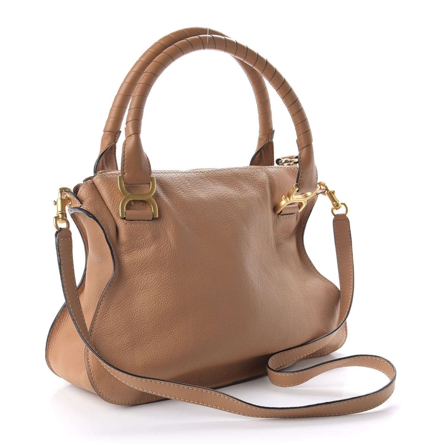 Chloe Calfskin Medium Marcie Satchel Nut 3 of 10