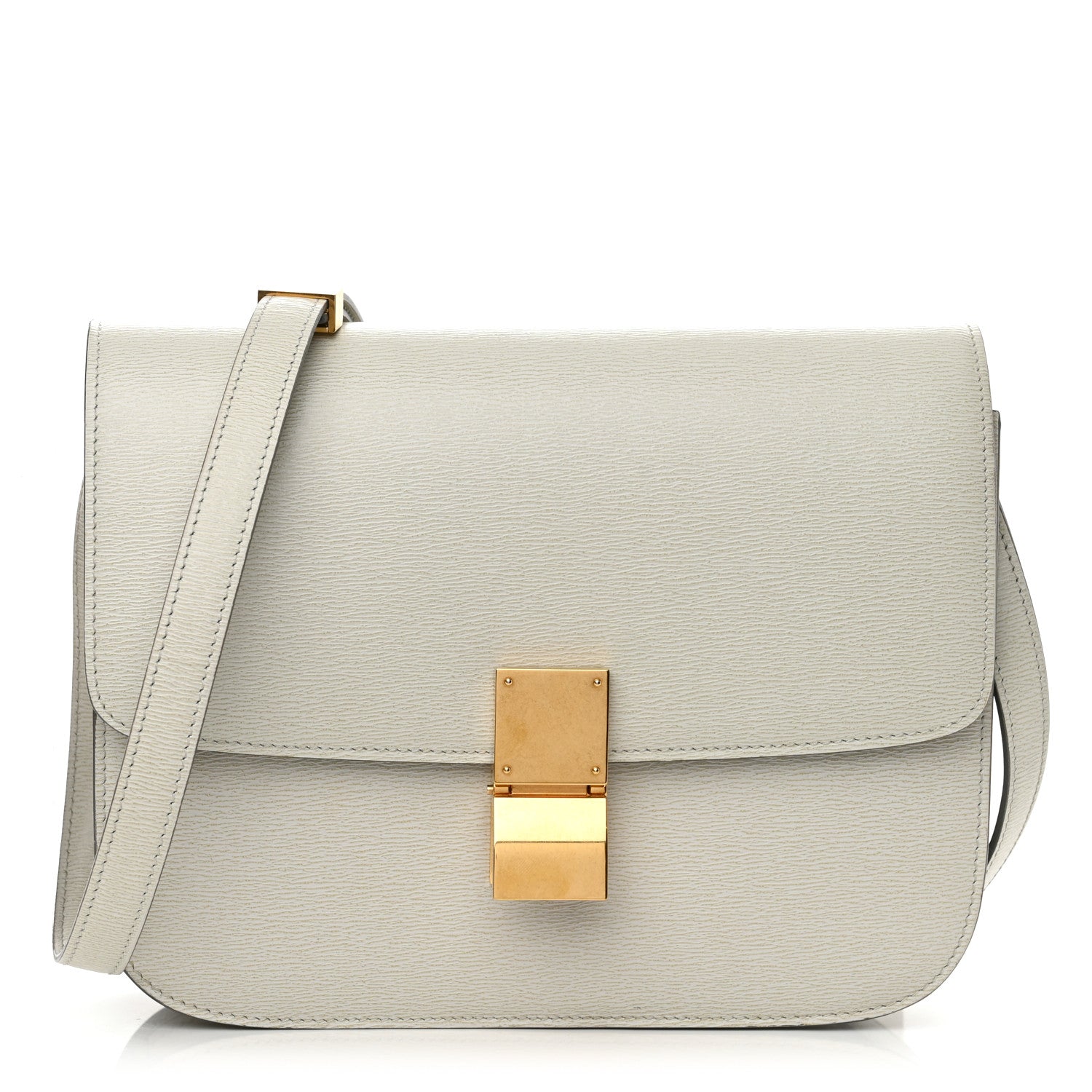 Celine Liege Calfskin Medium Classic Box Flap Bag Pale Grey 1 of 15