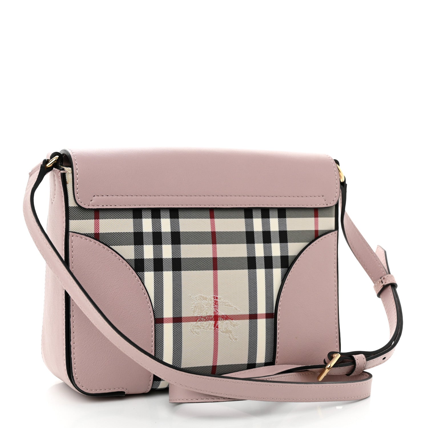 Burberry Horseferry Check Small Dickens Crossbody Bag Pale Orchid 3 of 9