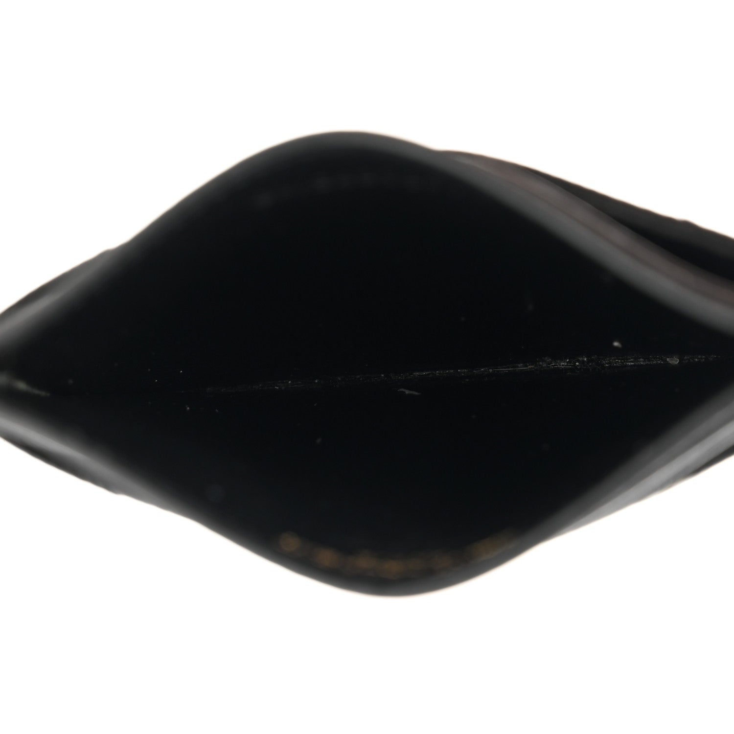 Saint Laurent Grain De Poudre Matelasse Chevron Monogram Credit Card Case Black 5 of 7